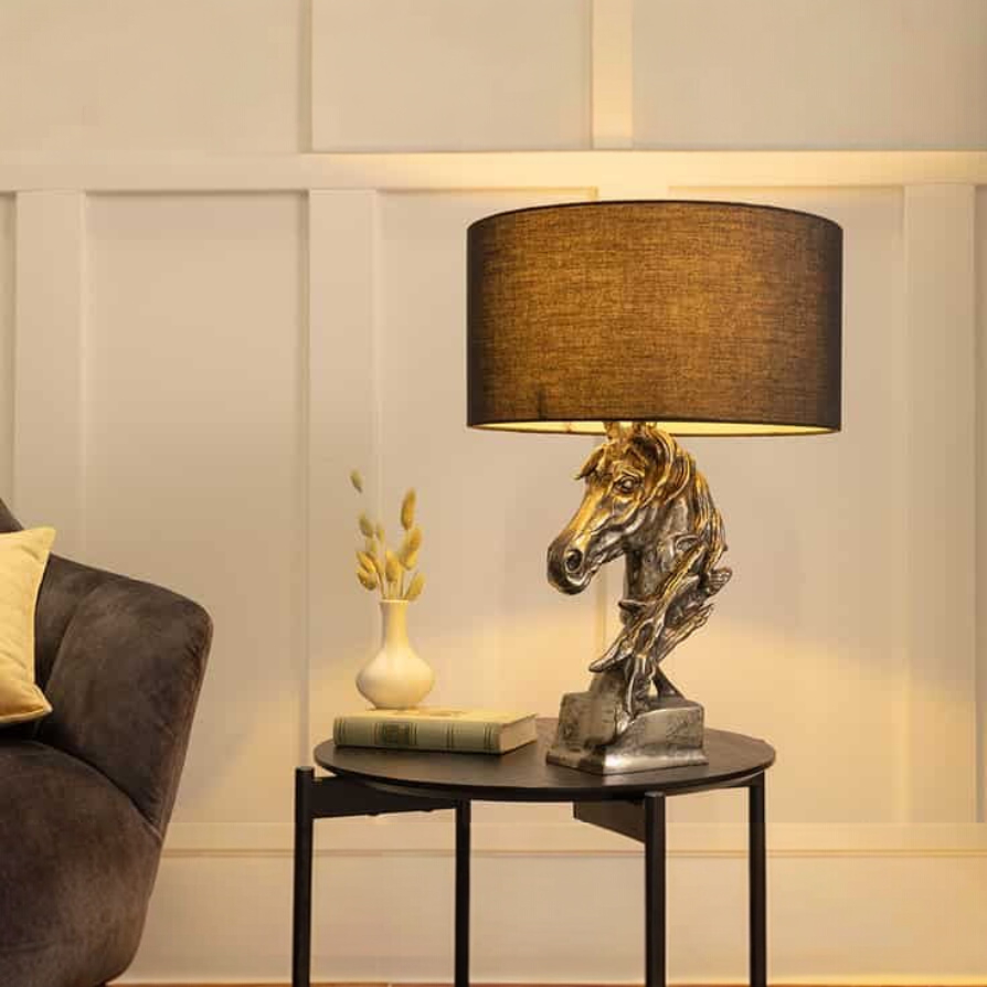 Majestic Horse Head Table Lamp